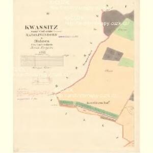 Kwassitz - m1451-1-004 - Kaiserpflichtexemplar der Landkarten des stabilen Katasters
