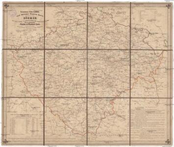 Strassen- Uibersichts- und Militair-Routen-Karte des Königreichs Böhmen