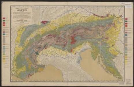 Geologische Übersichtskarte der Alpen