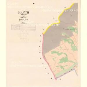 Mauth (Meyto) - c4930-1-002 - Kaiserpflichtexemplar der Landkarten des stabilen Katasters