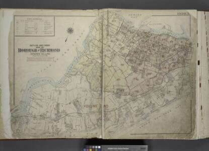 Outline & Index Map of The Borough of Richmond        (Staten Island); Explanation; Note.