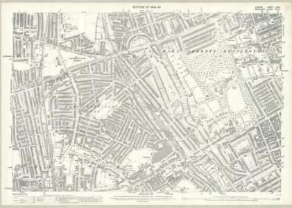 London (Edition of 1894-96) LXXIII (includes: Fulham; Hammersmith; Kensington) - 25 Inch Map