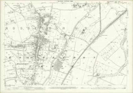 Hertfordshire XXXVII.5 (includes: Hoddesdon; Roydon; Stanstead Abbots) - 25 Inch Map