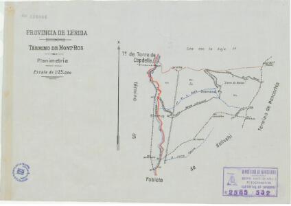Mapa planimètric de Mont-ros