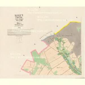 Koken (Kohautow) - c3247-1-002 - Kaiserpflichtexemplar der Landkarten des stabilen Katasters