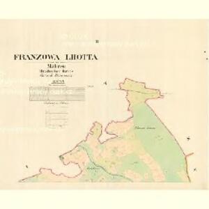 Franzowa Lhotta - m0621-1-002 - Kaiserpflichtexemplar der Landkarten des stabilen Katasters