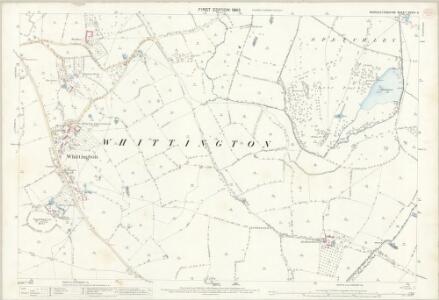 Worcestershire XXXIV.9 (includes: Norton Juxta Kempsey; Spetchley; Whittington; Worcester) - 25 Inch Map