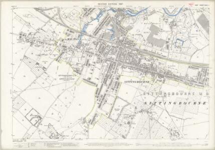 Old Ordnance Survey Detailed Maps Maidstone North Kent  1866 Godfrey Edition 