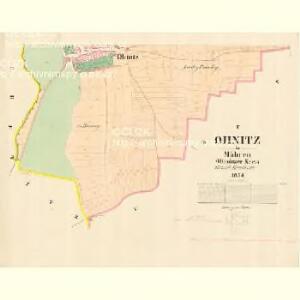 Ohnitz - m3454-1-004 - Kaiserpflichtexemplar der Landkarten des stabilen Katasters