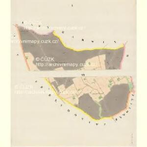 Mittel Suchau (Prostrzedni Sucha) - m2427-1-001 - Kaiserpflichtexemplar der Landkarten des stabilen Katasters