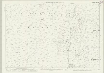 Cornwall XXI.1 (includes: St Breward) - 25 Inch Map