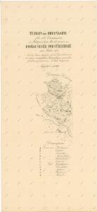 Terénní a půdní mapa pro exkurzi Českého lesnického spolku do domoušického lesního okrsku v roce 1881 - výřez 1
