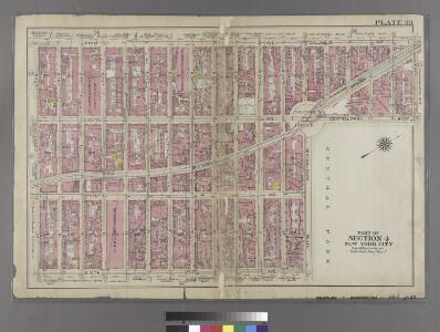 [Plate 23: Bounded by Ninth Avenue, Columbus Avenue, W. 64th Street, Central Park West, Columbus Circle, Central Park South, Sixth Avenue, and W. 47th Street.]