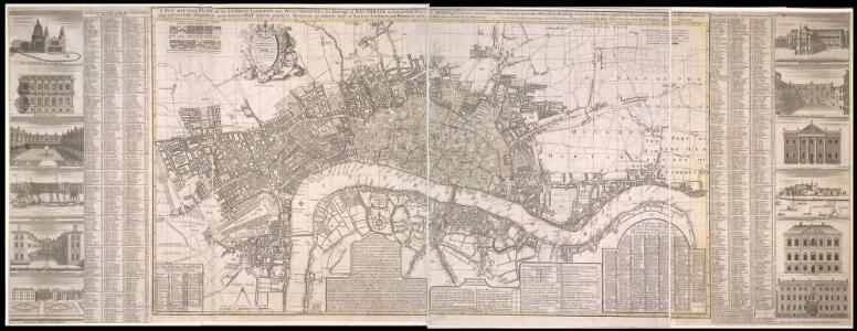A New & Exact Plan of the Cities of London, & c.