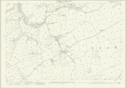 Pembrokeshire VI.3 (includes: Eglwyswrw; Llantwyd; Monington; Moylgrove; Nevern) - 25 Inch Map