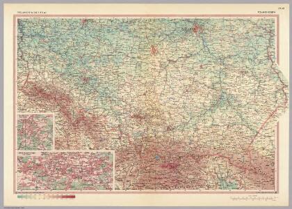 Poland - South.  Pergamon World Atlas.