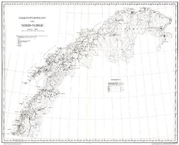 Folketetthetskart over Nord-Norge