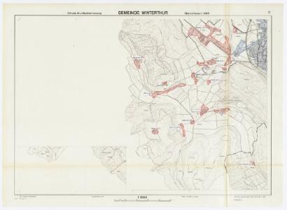 Winterthur: Definition der Siedlungen für die eidgenössische Volkszählung am 01.12.1970; Siedlungskarten: Teilkarte IV