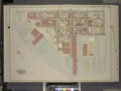 Brooklyn, Vol. 1, Double Page Plate No. 11; Part of   Ward 12, Section 2; [Map bounded by Dikeman St., Dwight St.; Including Eire      Basin, Upper Bay]