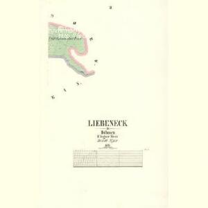 Liebeneck - c8108-2-002 - Kaiserpflichtexemplar der Landkarten des stabilen Katasters