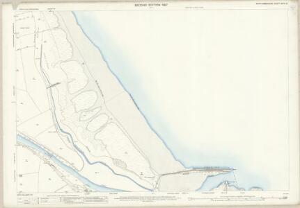Northumberland (Old Series) XXXIX.16 (includes: Amble; Birling; Warkworth) - 25 Inch Map