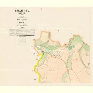 Hradetz (Hradec) - c2288-1-002 - Kaiserpflichtexemplar der Landkarten des stabilen Katasters
