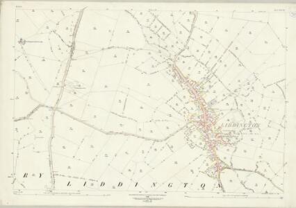 Rutland XIII.14 (includes: Liddington; Seaton; Stoke Dry; Thorpe By Water) - 25 Inch Map