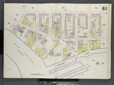 Brooklyn V. 3, Double Page Plate No. 61 [Map bounded by Division Ave., Wythe Ave., Ross St., East River]