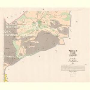 Zhorz (Zhoř) - c9258-1-002 - Kaiserpflichtexemplar der Landkarten des stabilen Katasters