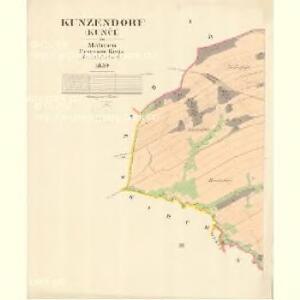 Kunzendorf (Kunči) - m1421-1-001 - Kaiserpflichtexemplar der Landkarten des stabilen Katasters