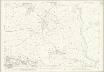 Cornwall XVII.1 (includes: Launceston; Lifton; St Stephens By Launceston Rural; Werrington) - 25 Inch Map