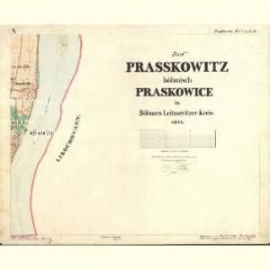 Praskowitz - c6066-1-005 - Kaiserpflichtexemplar der Landkarten des stabilen Katasters