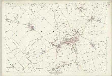 Suffolk XXXVIII.5 (includes: Laxfield) - 25 Inch Map