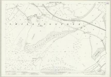Dorset XIV.13 (includes: Durweston; Hanford; Shillingstone; Stourpaine) - 25 Inch Map