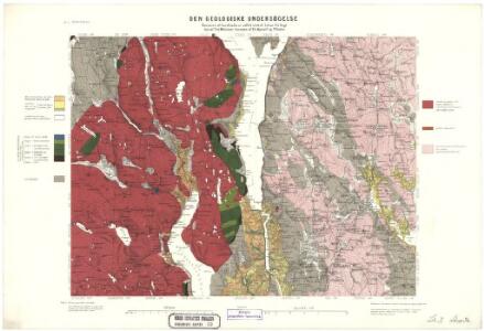 Geologisk kart 33: Den Geologiske Undersøgelse,  Rektangel 20C Eidsvold