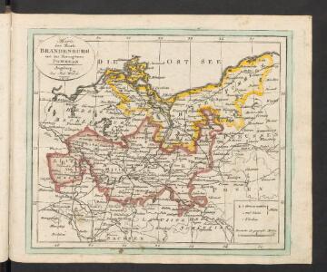 Karte der Mark Brandenburg und des Herzogthums Pommern
