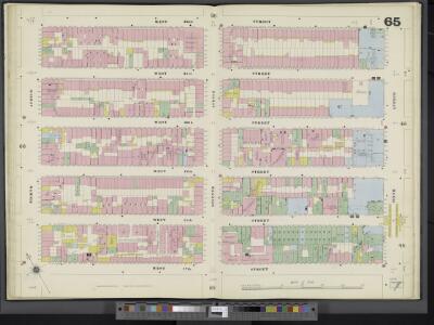 Manhattan, V. 3, Double Page Plate No. 65 [Map bounded by W. 22nd St., 6th Ave., W. 17th St., 8th Ave.]