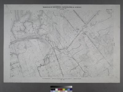Sheet No. 67. [Includes Huegnot Avenue, (Arthur Kill Road) Fresh Kills Road and Olive Street in Valley Forge.]; Borough of Richmond, Topographical Survey.