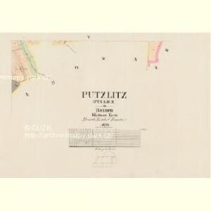 Putzlitz (Puclice) - c6275-1-004 - Kaiserpflichtexemplar der Landkarten des stabilen Katasters
