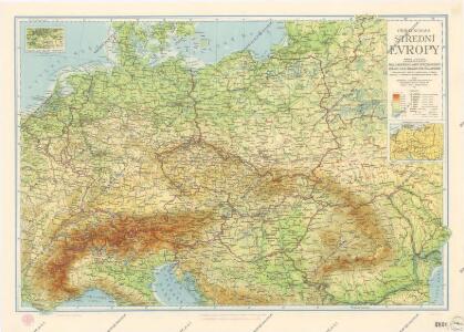 Příruční mapa střední Evropy