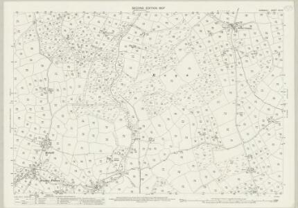Cornwall LXX.10 (includes: Crowan; Sithney; Wendron) - 25 Inch Map