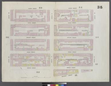 Plate 35: Map bounded by 6th Street, Avenue D, Houston Street, Pitt Street, 2nd Street, Avenue B