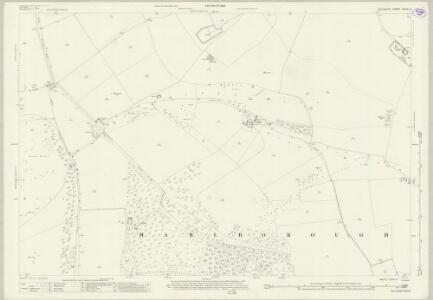 Wiltshire XXVIII.3 (includes: Berwick Bassett; Fyfield; Ogbourne St Andrew; Preshute; West Overton; Winterbourne Bassett; Winterbourne Monkton) - 25 Inch Map