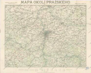 Mapa okolí Pražského