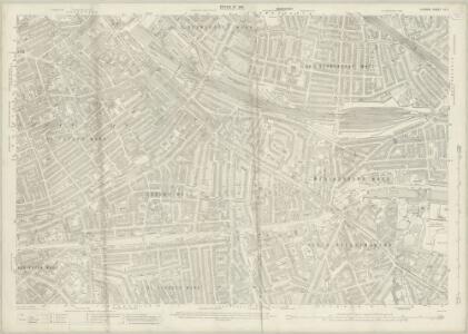 London (1915- Numbered sheets) IX.3 (includes: Bermondsey; Camberwell; Southwark) - 25 Inch Map