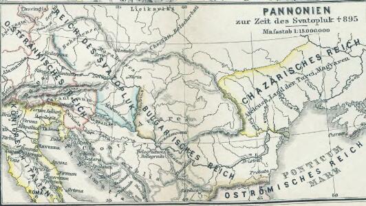 Pannonien zur Zeit des Svatopluk 895