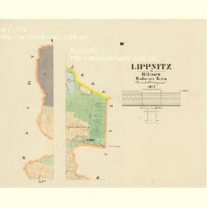 Lippnitz - c4115-1-003 - Kaiserpflichtexemplar der Landkarten des stabilen Katasters