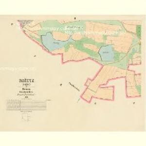 Božetz (Božec) - c0437-1-002 - Kaiserpflichtexemplar der Landkarten des stabilen Katasters