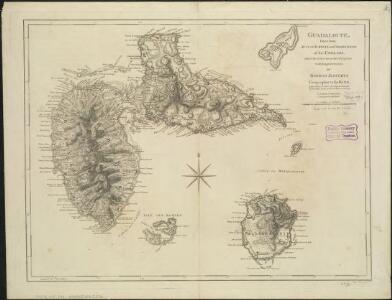Guadaloupe, done from actual surveys and observations of the English, whilst the island was in their possession
