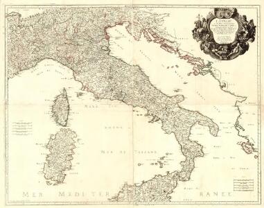 L'Italie, et les Isles circomvoisines Sicile, Sardagne, Corse, &c.